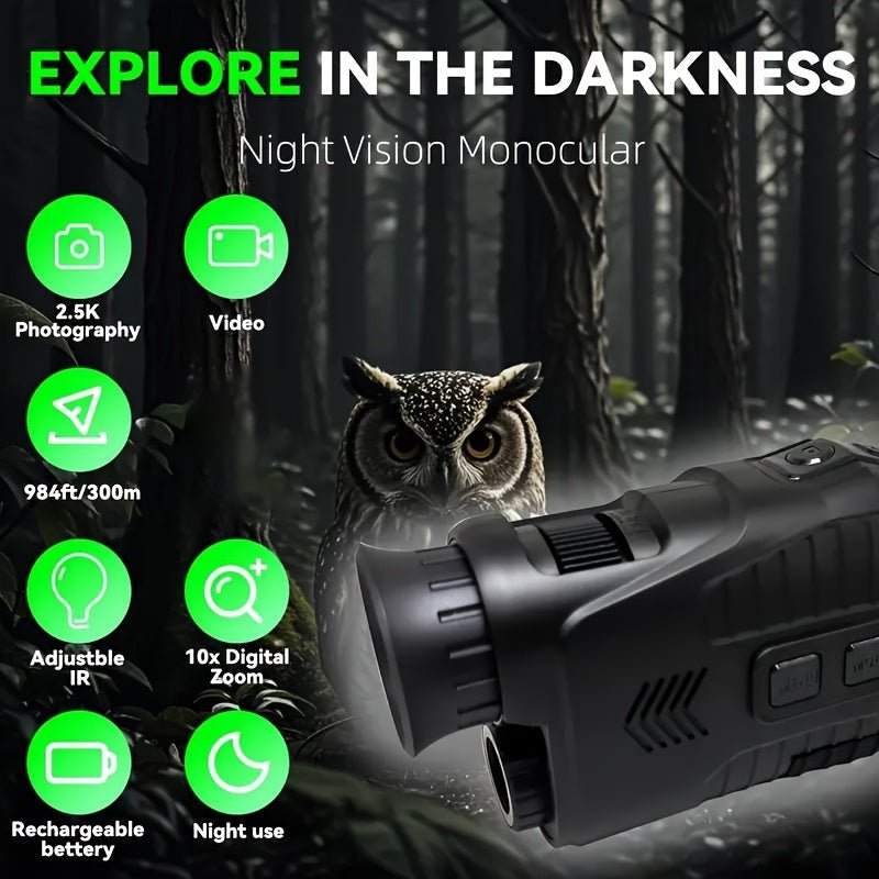 10X Digital Zoom Infrared Monocular with LED Light - Unlucky’s Shop