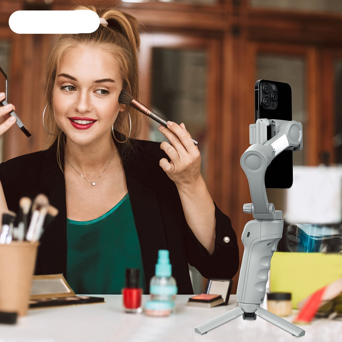 3-Axis Selfie Stick Stabilizer with LED & Face Tracking - Unlucky’s Shop