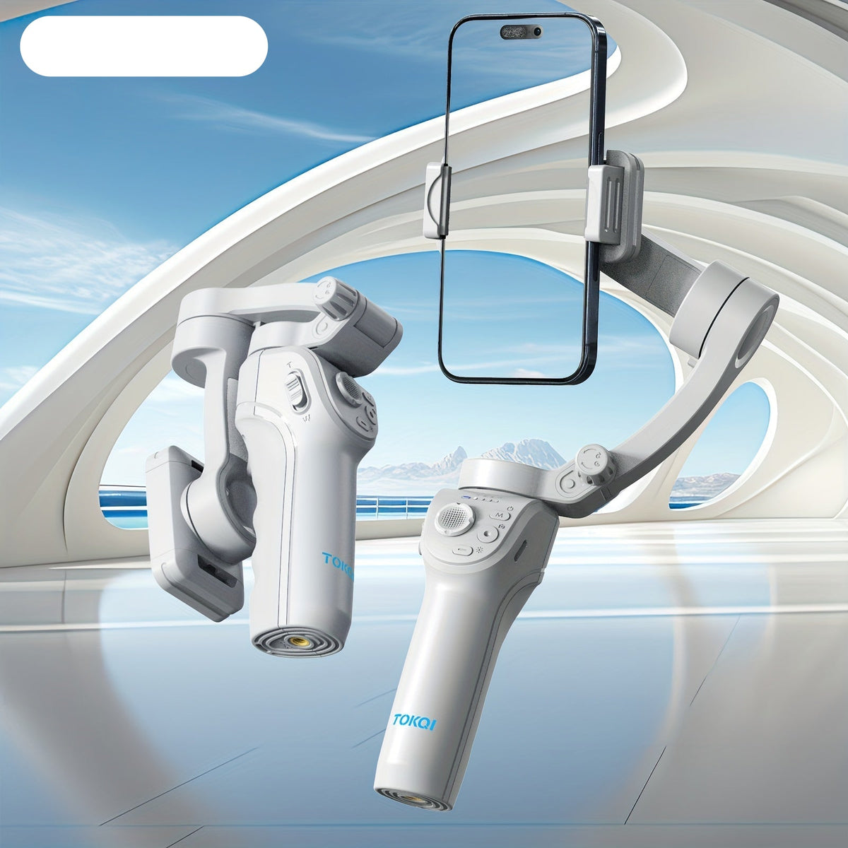 3-Axis Selfie Stick Stabilizer with LED & Face Tracking - Unlucky’s Shop