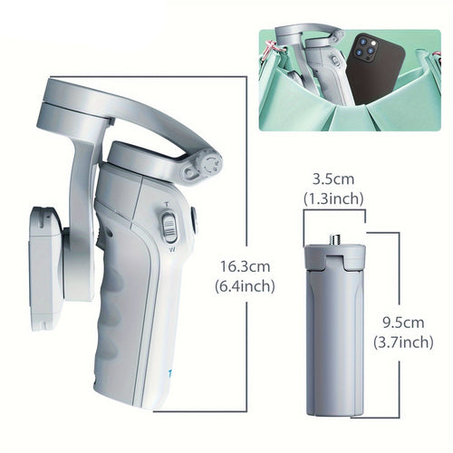 3-Axis Selfie Stick Stabilizer with LED & Face Tracking - Unlucky’s Shop
