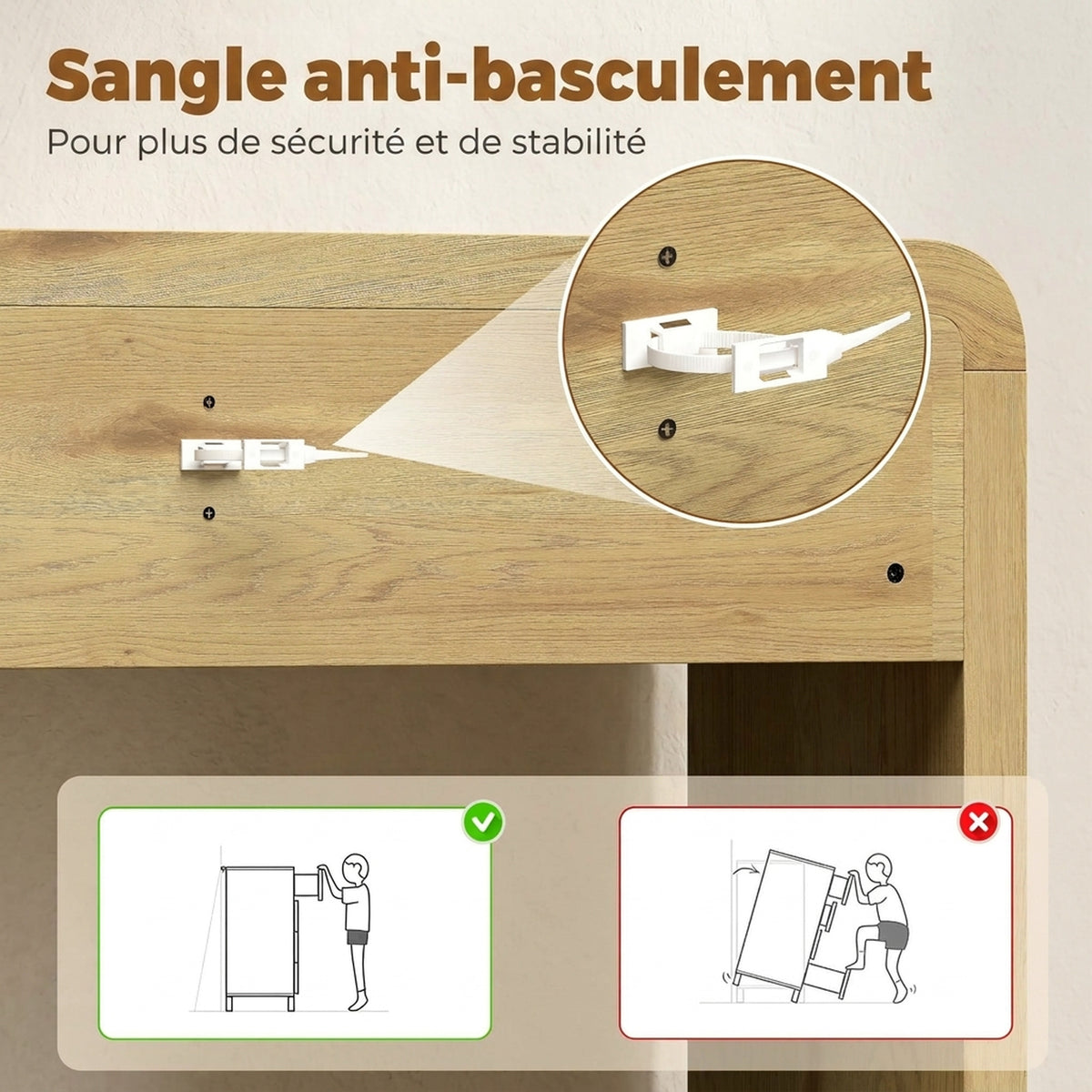 Table Console avec 2 Tiroirs, Console Meuble, 100 x 30 x 85 cm, Coins Arrondis et Plateau Épais, Bois Naturel