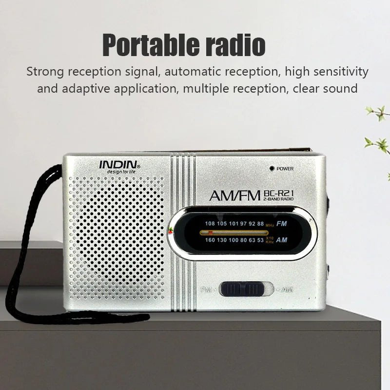 BC-R21 Mini AM/FM Portable Radio - Unlucky’s Shop