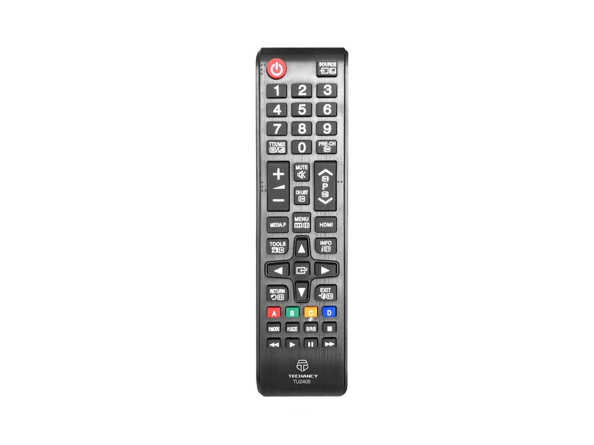 Techancy Controlo Remoto Do Televisor  TU2405, Alcance Sem Fios De 8m, Compatível Com Televisores Samsung, Ligação Auto-Adaptável